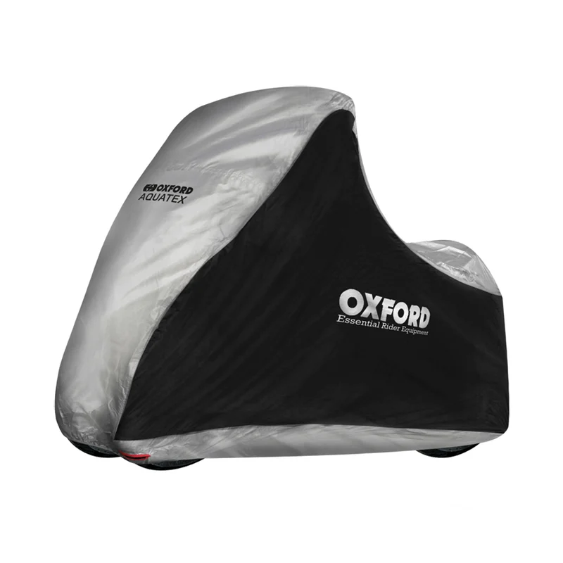 Funda de moto para exterior OXFORD Aquatex - Maxi Scooter 3 ruedas - Negro / Plata - Universal -