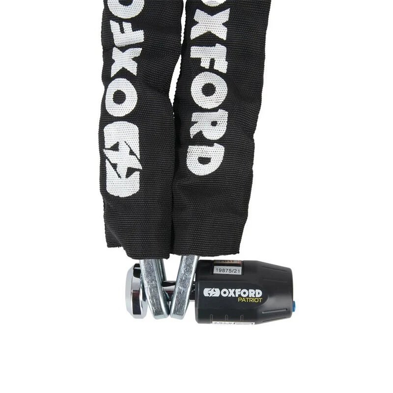 Candado OXFORD Patriot + Cadena 12mm x 1,2m - Piezas y Accesorios Moto