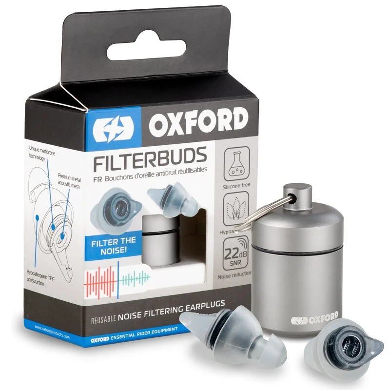 Juego de tapones para los oídos con filtro de ruido Oxford Filter Buds - Ajuste normal -
