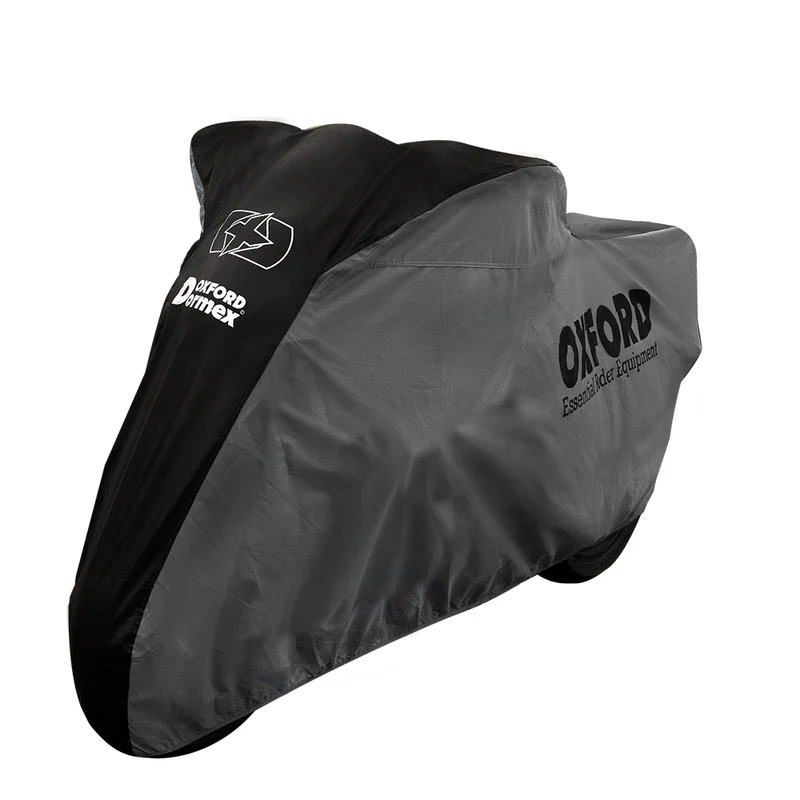 Funda de moto para interior Oxford Dormex - Moto / Scooter - Negro / Plata - S -