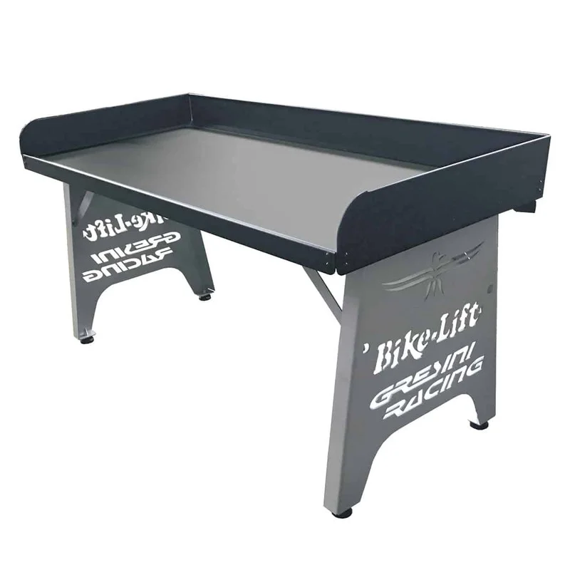 Escritorio de paddock de aluminio con patas plegables Bike Lift AL-DK -