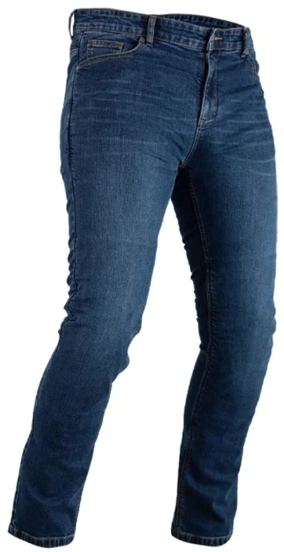 Pantalón textil reforzado con aramida RST Tapered-Fit CE hombre (pernera corta) - Azul - Pantalones