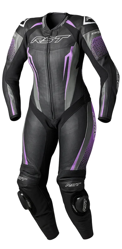 Mono de piel RST TracTech Evo 5 CE mujer - Negro / Aqua / Gris -