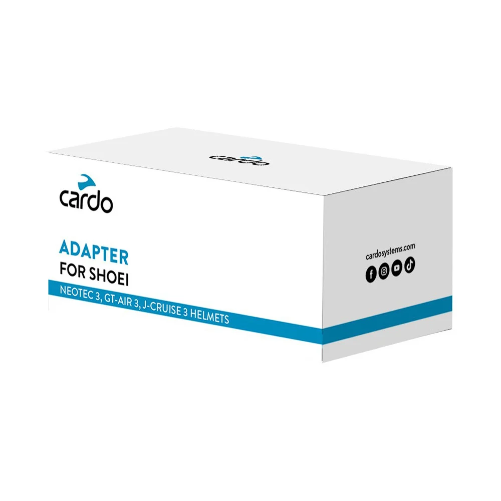 ADAPTADOR CARDO PACKTALK EDGE / NEO / CUSTOM / PRO CASCO SHOEI GT-AIR 3 / NEOTEC 3 / J-CRUISE 3 -