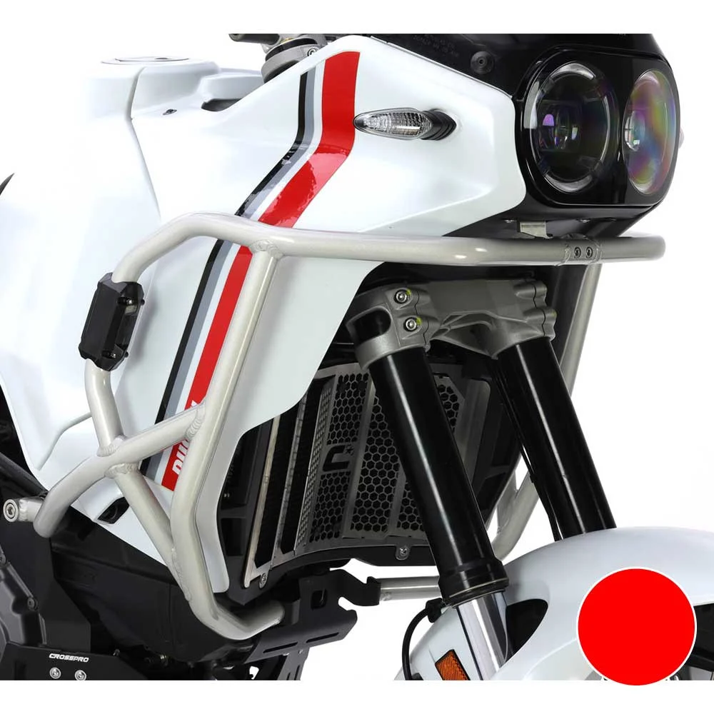 BARRAS PROTECCION CARENADO CROSSPRO DUCATI DESERTX 22-24 ROJO -