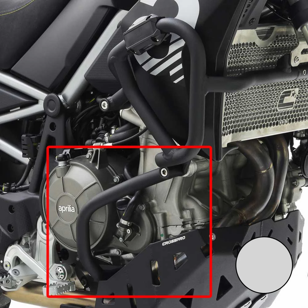 BARRAS PROTECCION MOTOR CROSSPRO APRILIA TUAREG 660 22-25 / RALLY 25 PLATA -