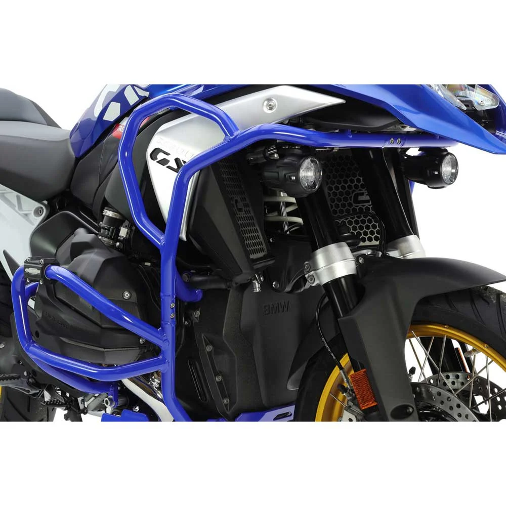 BARRAS PROTECCION MOTOR Y CARENADO CROSSPRO BMW R1300GS / TRIPLE BLACK / TROPHY 23-24 AZUL -