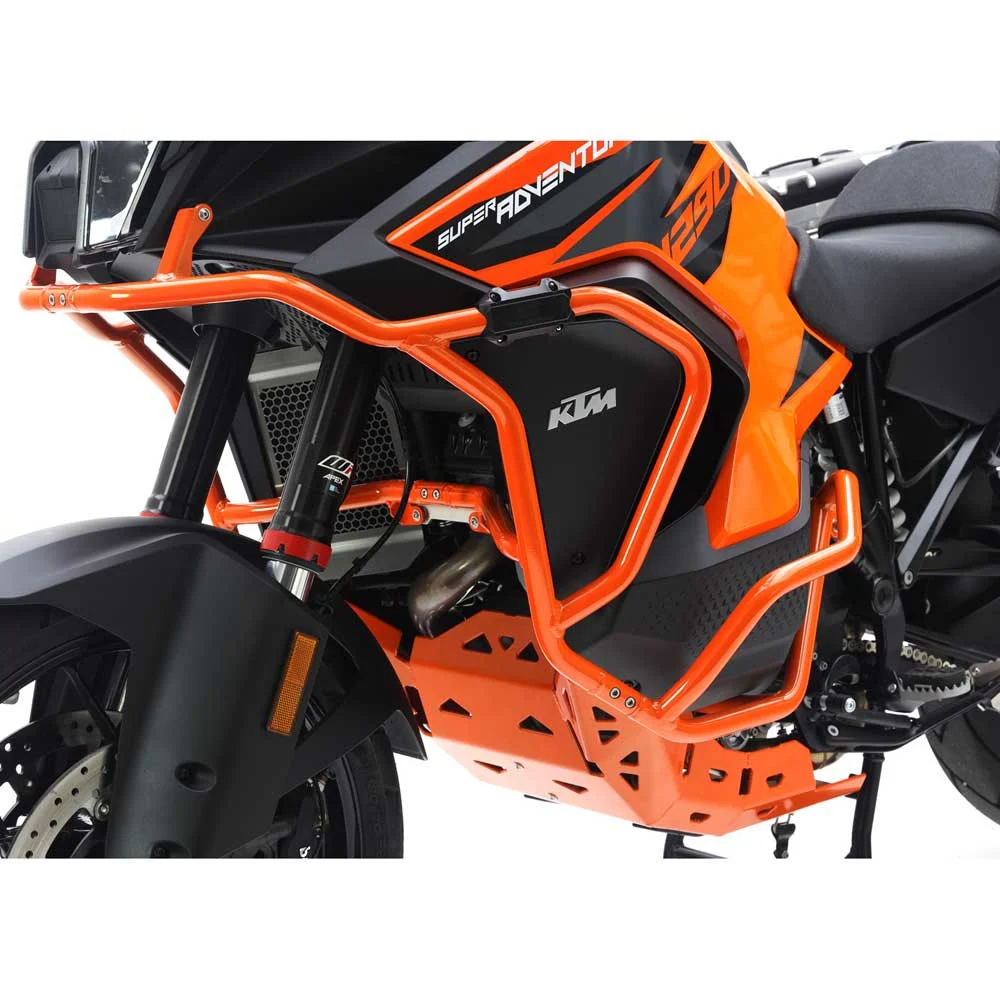 BARRAS PROTECCION MOTOR Y CARENADO CROSSPRO KTM 1290 SUPER ADVENTURE R / S 21-25 NARANJA -