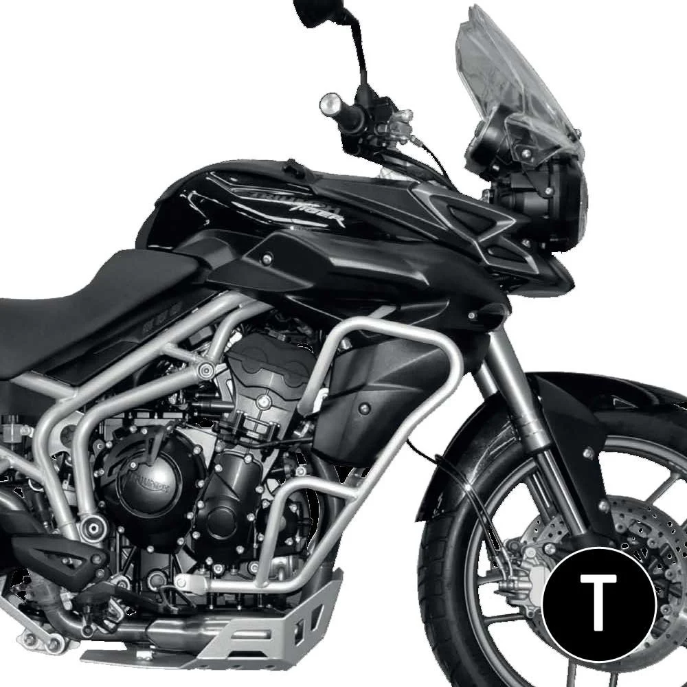BARRAS PROTECCION MOTOR Y CARENADO CROSSPRO TRIUMPH TIGER 800 11-14 / TIGER 800XC 11-14 NEGRO T -