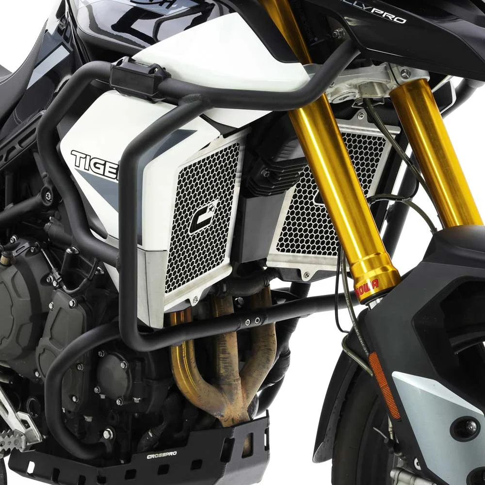 BARRAS PROTECCION MOTOR Y CARENADO CROSSPRO TRIUMPH TIGER 900 GT / GT LOW / GT PRO 21-22 NEGRO T -