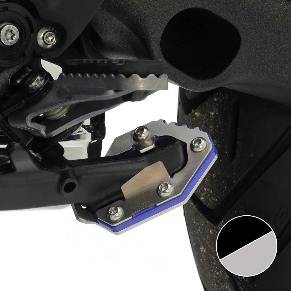 BASE CABALLETE LATERAL CROSSPRO BMW R1300GS / TRIPLE BLACK / TROPHY 23-24 / ADV 25 PLATA / NEGRO T -