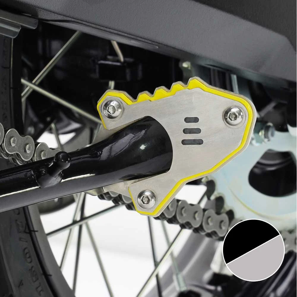 BASE CABALLETE LATERAL CROSSPRO SUZUKI DE 800 V-STROM 23-24 PLATA / NEGRO T -