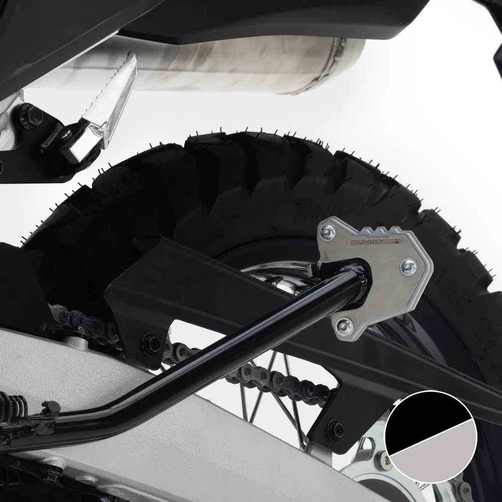 BASE CABALLETE LATERAL SUZUKI DR-Z 400 25-26 PLATA / NEGRO T -
