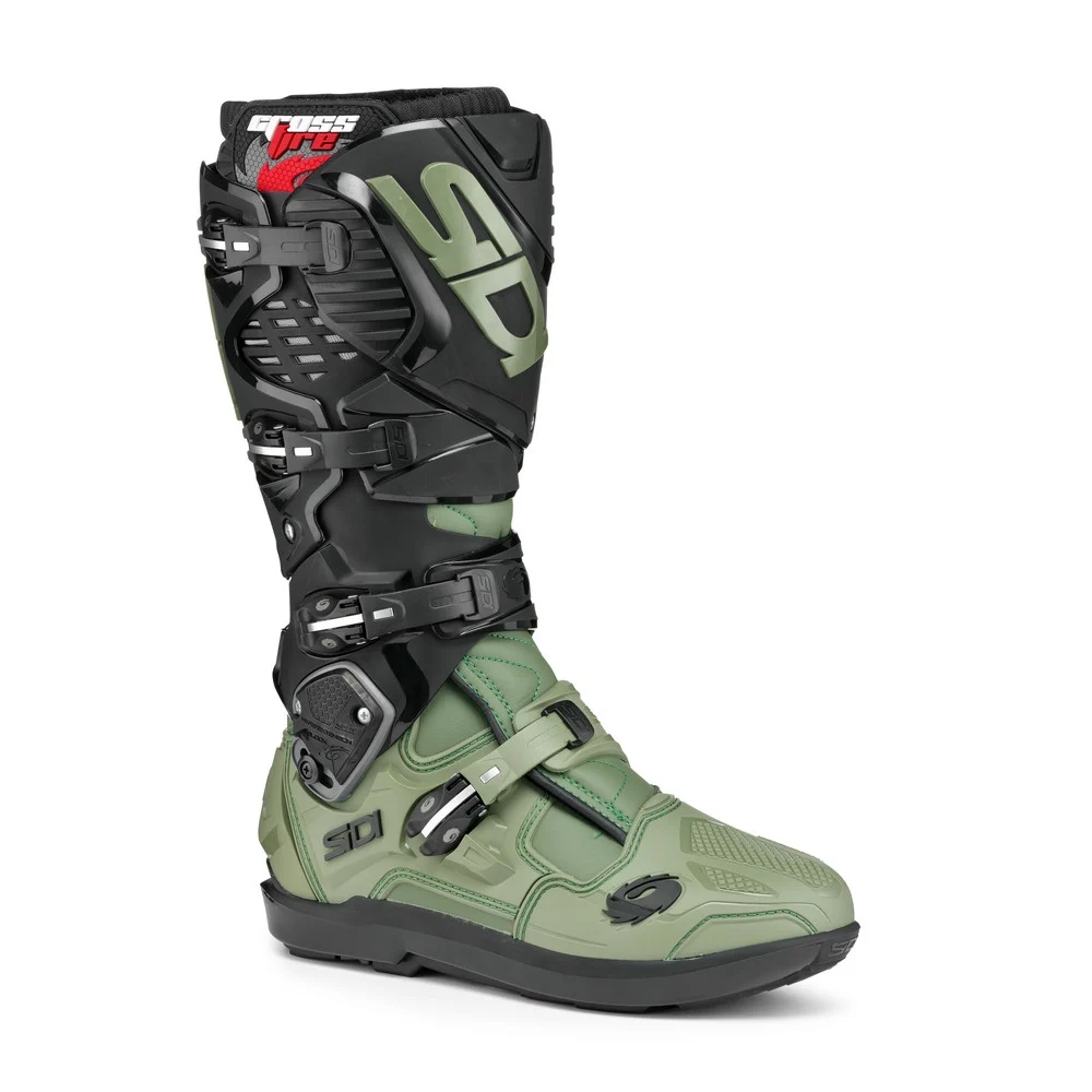 BOTAS SIDI CROSSFIRE 3 SRS VERDE MILITAR / NEGRO -