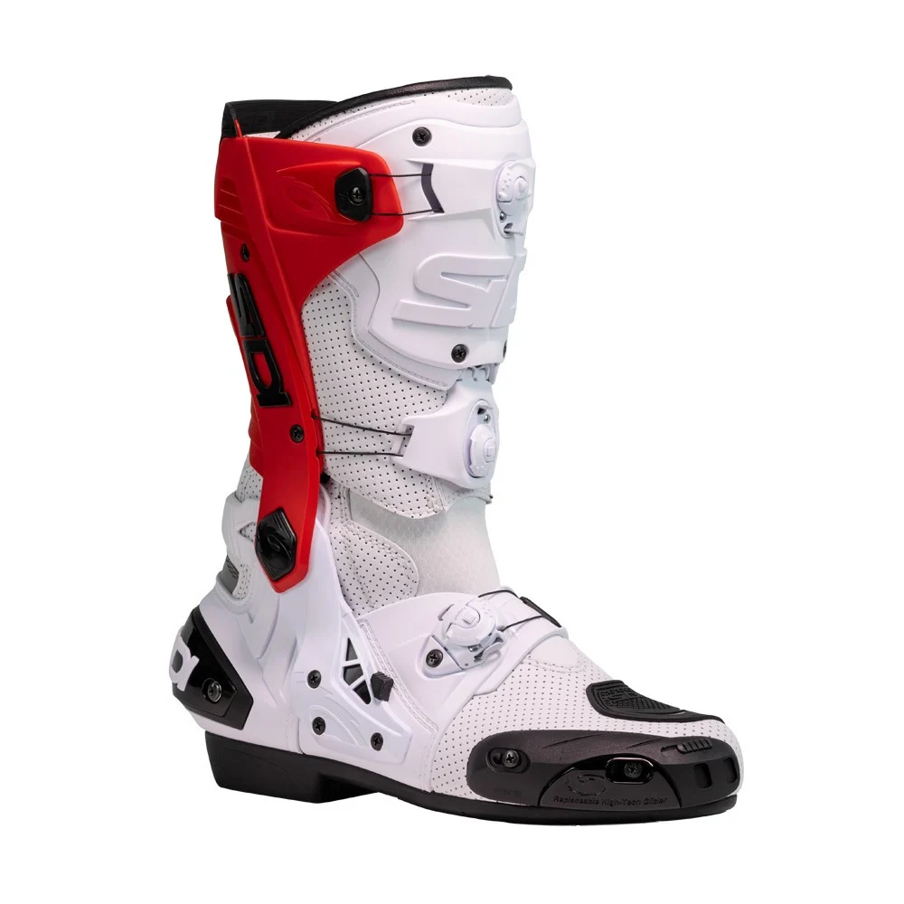 BOTAS SIDI REX AIR BLANCO / ROJO -