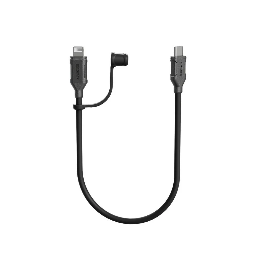 CABLE DE CARGA RAPIDA CHIGEE PARA SISTEMA DE CARGA TR100 / CG2 TIPO USB-C / IPHONE -