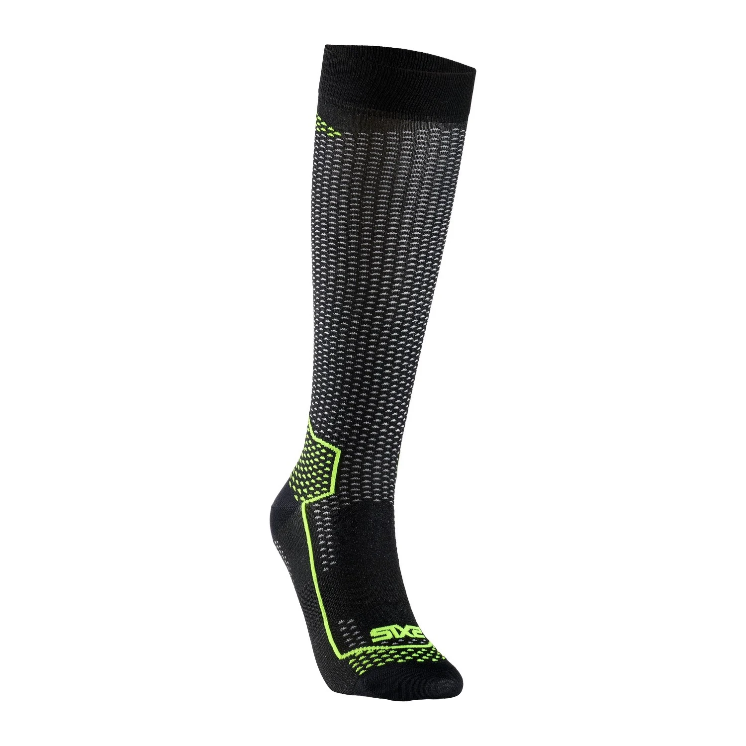 CALCETINES SIXS LONG V3 CARBONO NEGRO / AMARILLO CALCETINES SIXS LONG V3 CARBONO NEGRO / AMARILLO -