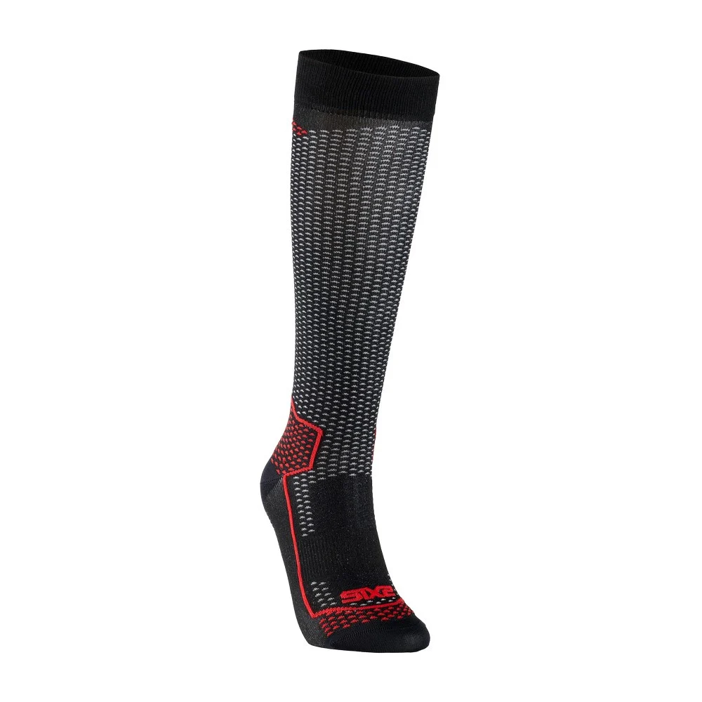 CALCETINES SIXS LONG V3 CARBONO NEGRO / ROJO CALCETINES SIXS LONG V3 CARBONO NEGRO / ROJO -