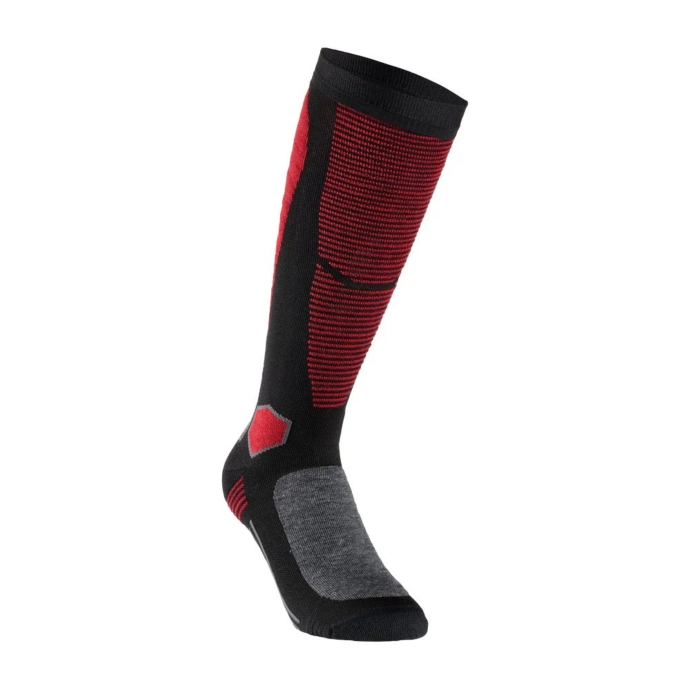 CALCETINES SIXS MOT MERINO V3 NEGRO / ROJO -