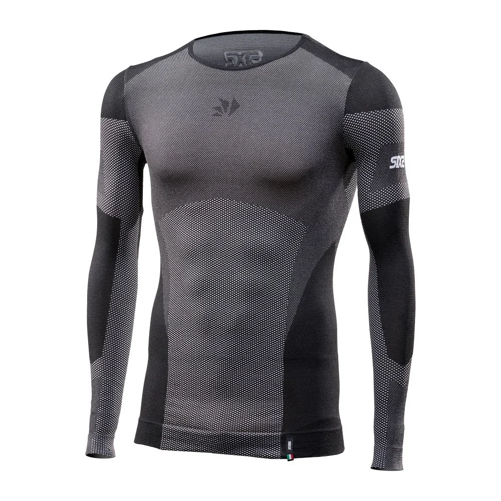 CAMISETA INTERIOR DE MANGA LARGA SIXS LIGHT BT TS2L V2 CARBONO NEGRO -