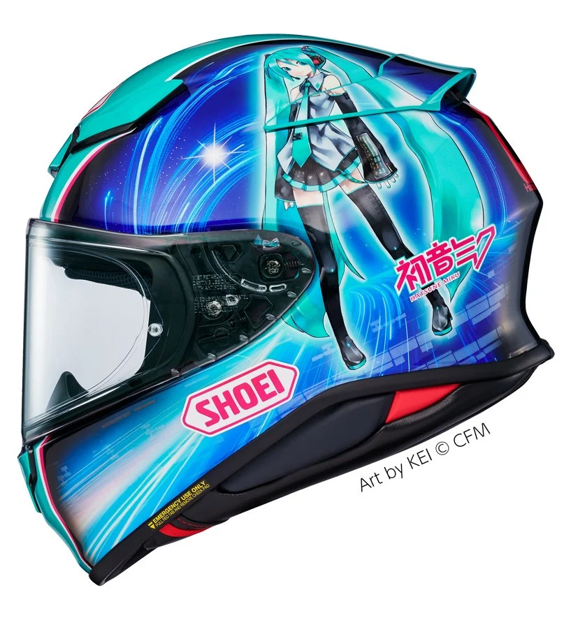 CASCO SHOEI NXR 2 HATSUNE MIKU TC4 CASCO SHOEI NXR 2 HATSUNE MIKU TC4 - Imagen 2