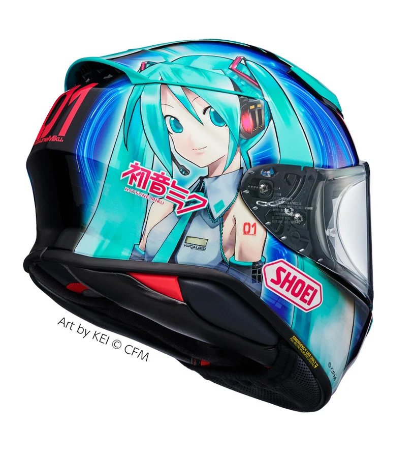 CASCO SHOEI NXR 2 HATSUNE MIKU TC4 CASCO SHOEI NXR 2 HATSUNE MIKU TC4 - Imagen 3
