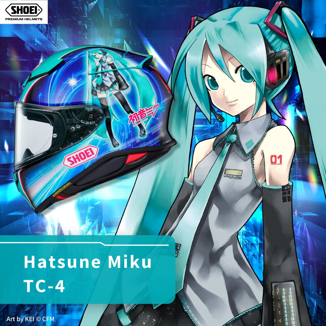 CASCO SHOEI NXR 2 HATSUNE MIKU TC4 CASCO SHOEI NXR 2 HATSUNE MIKU TC4 - Imagen 4