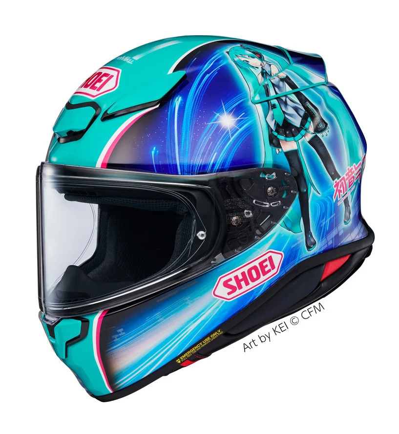 CASCO SHOEI NXR 2 HATSUNE MIKU TC4 CASCO SHOEI NXR 2 HATSUNE MIKU TC4 -