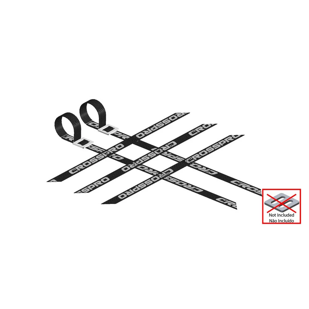 CINCHAS ESTRIBOS UNIVERSAL CROSSPRO 3X2X3 NEGRO -