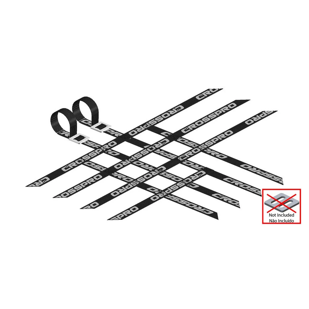 CINCHAS ESTRIBOS UNIVERSAL CROSSPRO 3X4X4 NEGRO -