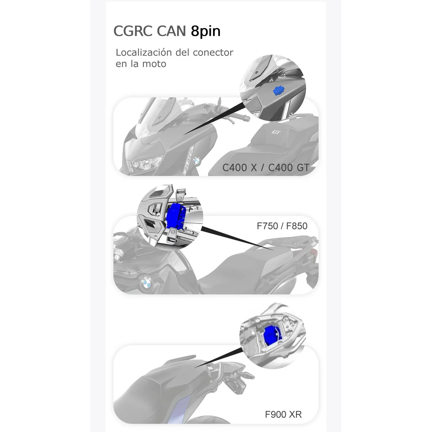 CONTROL REMOTO CHIGEE RC CAN BMW 8 PINES PARA AIO CONTROL REMOTO CHIGEE RC CAN BMW 8 PINES PARA AIO - Imagen 7