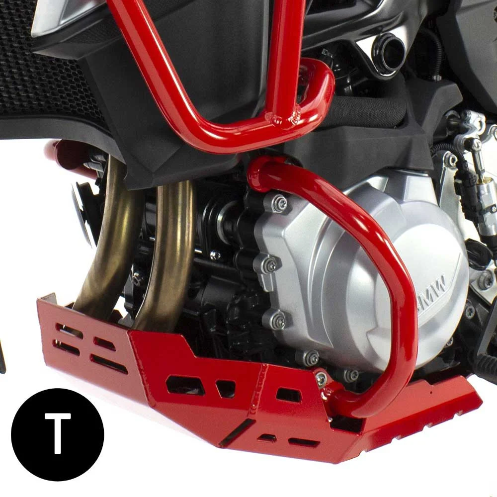CUBRE CARTER CROSSPRO ALUMINIO BMW F750GS 16-20 / F850GS 16-20 NEGRO T -