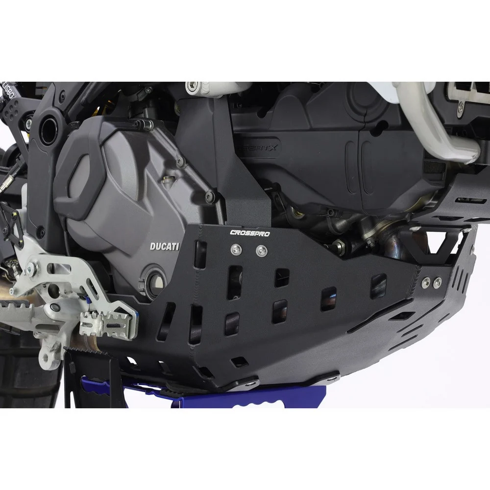 CUBRE CARTER CROSSPRO ALUMINIO DUCATI DESERTX 22-24 NEGRO T -