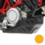 CUBRE CARTER CROSSPRO ALUMINIO GASGAS ES700 22-24 / HUSQ 701E 22-25 / KTM 690E R 19-25 NARANJA - Plásticos y Protecciones