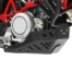 CUBRE CARTER CROSSPRO ALUMINIO GASGAS ES700 22-24 / HUSQ 701E 22-25 / KTM 690E R 19-25 NEGRO T - Plásticos y Protecciones