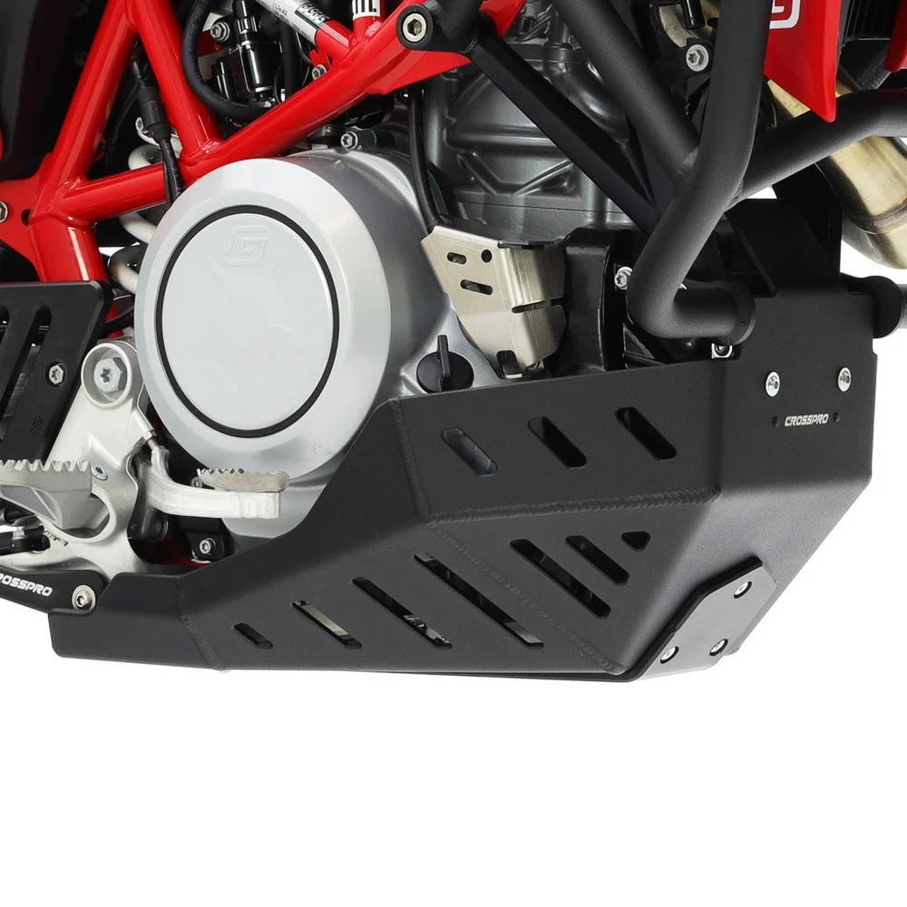 CUBRE CARTER CROSSPRO ALUMINIO GASGAS ES700 22-24 / HUSQ 701E 22-25 / KTM 690E R 19-25 NEGRO T -