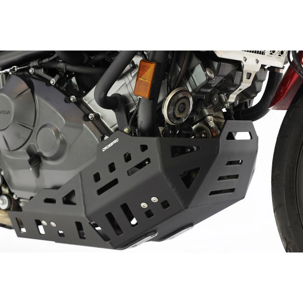 CUBRE CARTER CROSSPRO ALUMINIO HONDA NC700X 12-17 / NC750X 14-20 NEGRO T -
