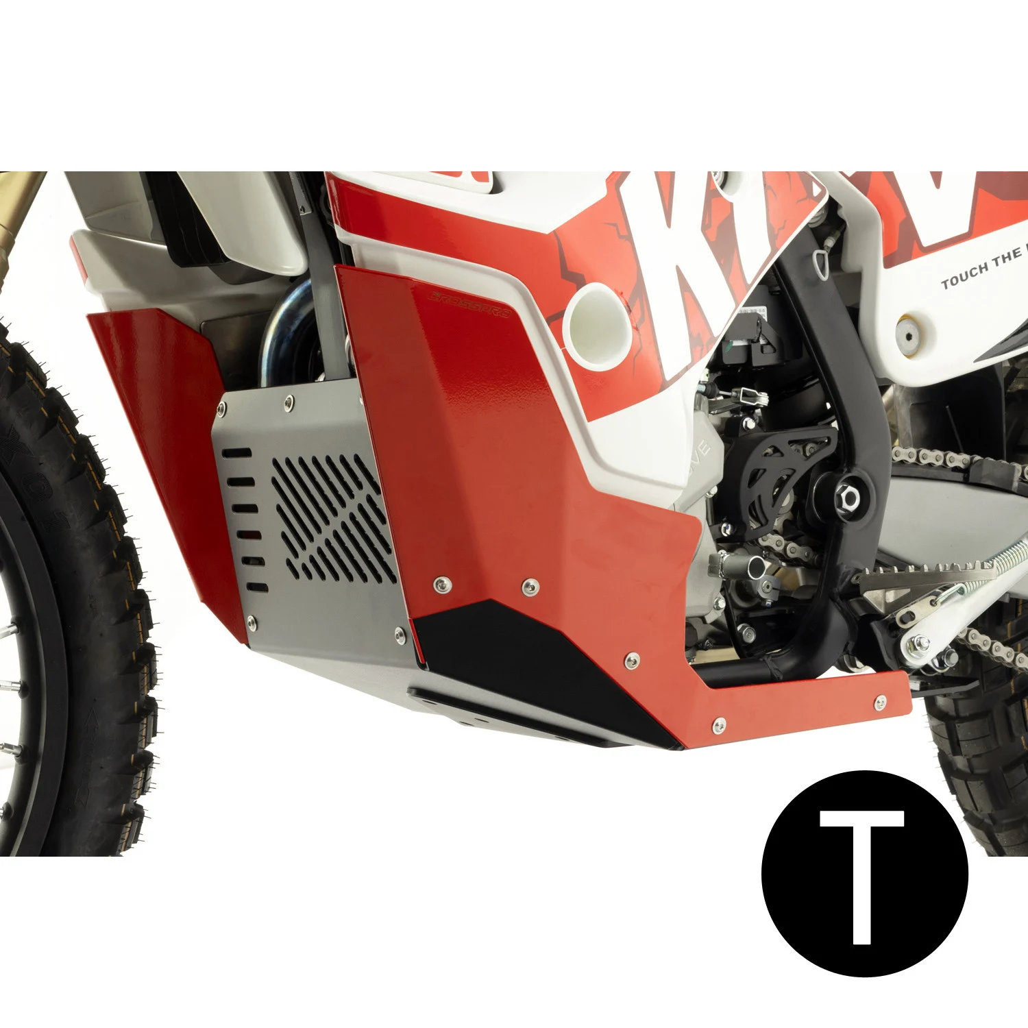 CUBRE CARTER CROSSPRO ALUMINIO KOVE 450 RALLY 24-25 NEGRO T -