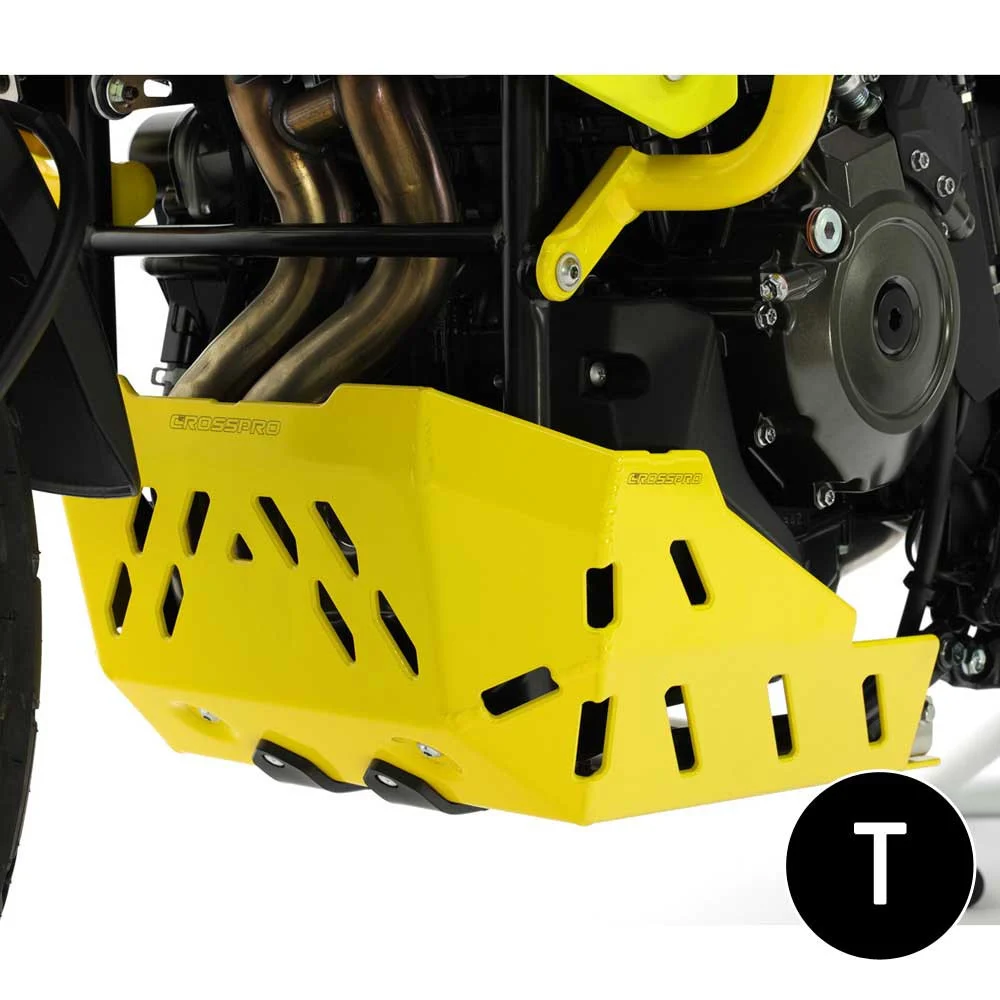 CUBRE CARTER CROSSPRO ALUMINIO SUZUKI DE 800 V-STROM 23-24 NEGRO T -