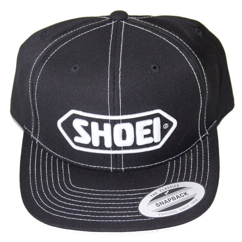 GORRA SHOEI NEGRA CON LOGO BLANCO -