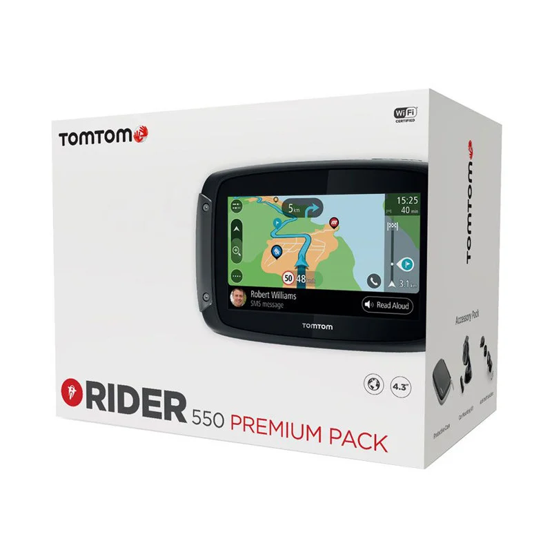 NAVEGADOR TOMTOM RIDER 550 WORLD PREMIUM PACK -