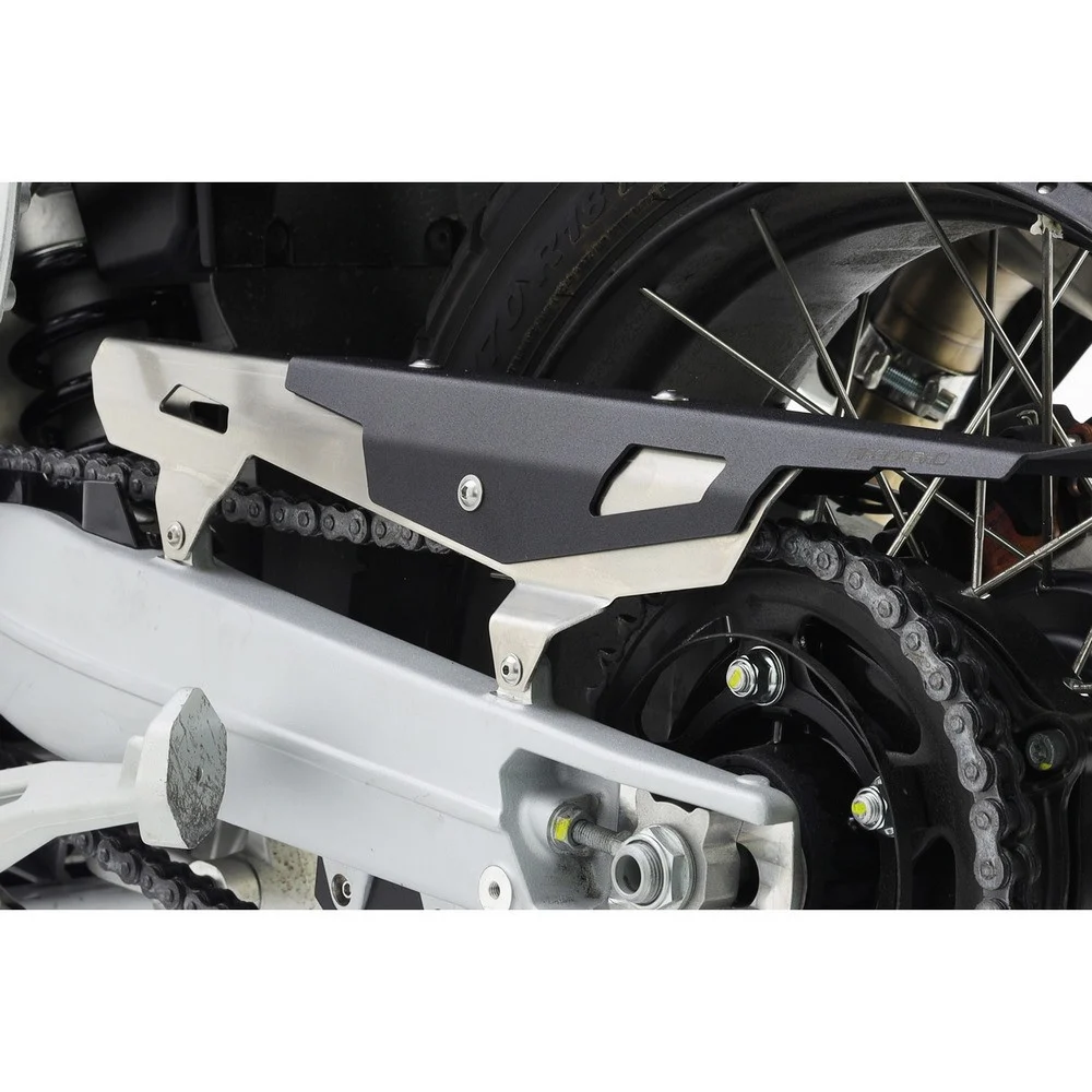 PROTECTOR CADENA CROSSPRO APRILIA TUAREG 660 22-25 / RALLY 25 PLATA / NEGRO T -