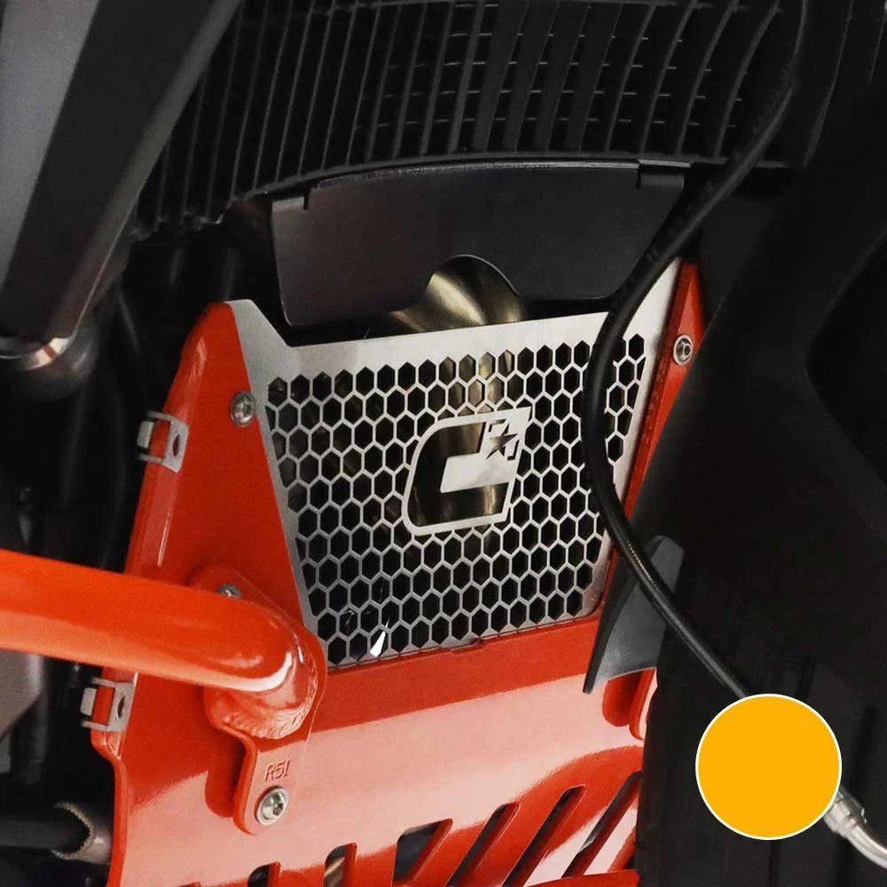 PROTECTOR COLECTORES CROSSPRO HUSQVARNA NORDEN 901 22-25 / KTM 790 ADV 20-25 / 890 ADV 21-25 NARANJA -