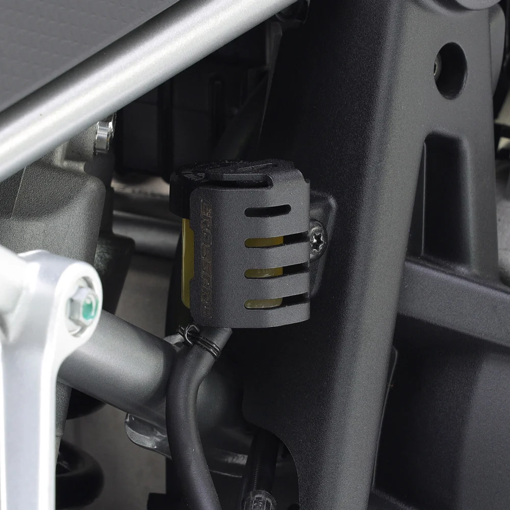 PROTECTOR DEPOSITO LIQUIDO FRENO CROSSPRO APRILIA TUAREG 660 22-25 / RALLY 25 / BMW F750GS 16-22 NT - Plásticos y Protecciones