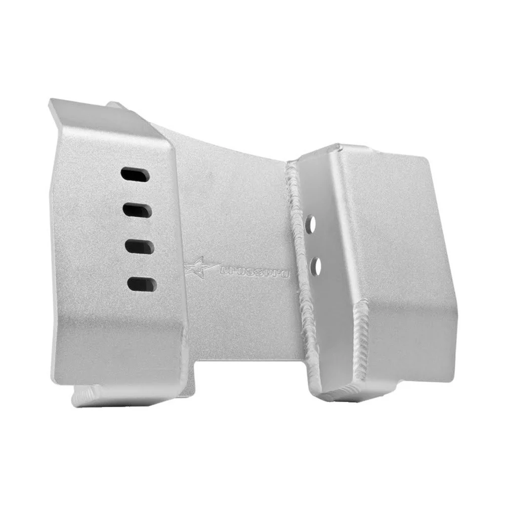PROTECTOR DISCO DE FRENO Y CORONA CROSSPRO ACAT 400DVX 04-08 / KAW KFX400 03-06 PLATA -