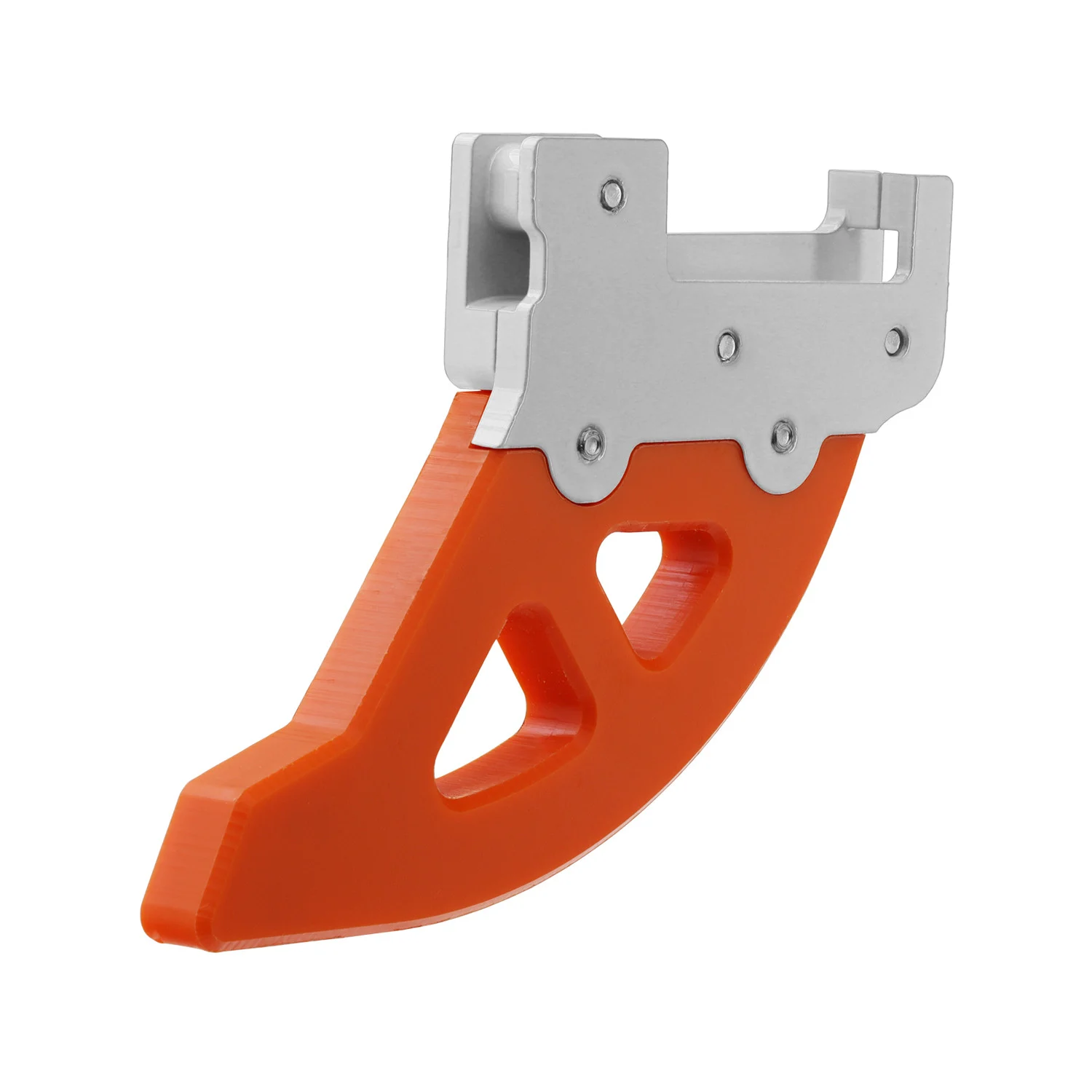 PROTECTOR DISCO FRENO TRASERO CROSSPRO ALUMINIO / DTC GASGAS 10-20 / RIEJU 20-25 PLATA / ROJO -