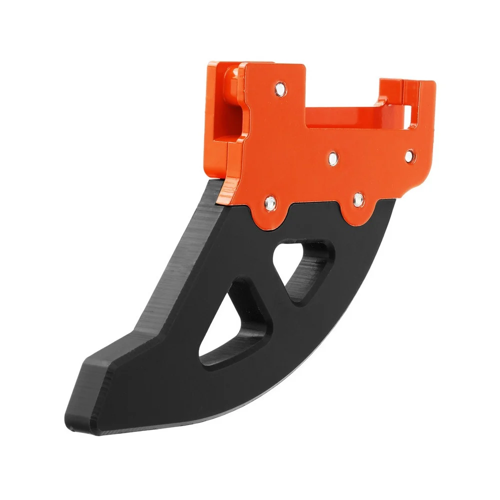 PROTECTOR DISCO FRENO TRASERO CROSSPRO ALUMINIO / DTC GG / HUSA / HUSQ / KTM / SHER NARANJA / NEGRO -