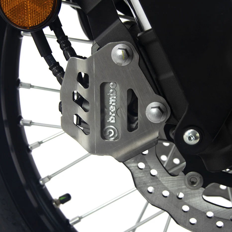 PROTECTOR PINZA FRENO CROSSPRO YAMAHA TENERE 700 20-26 / RALLY 21-26 / WORLD RAID 22-26 PLATA -