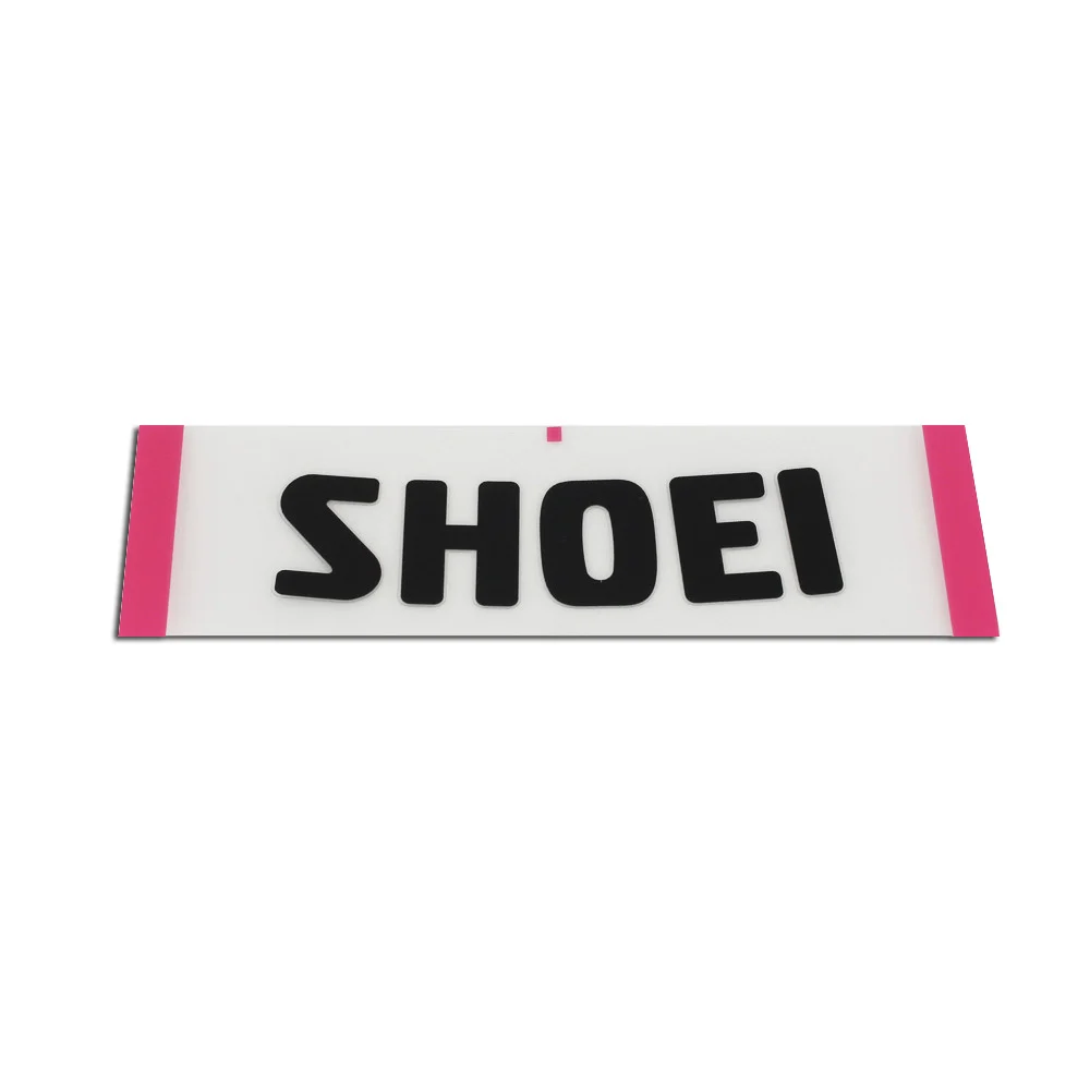 RECAMBIO SHOEI LOGO FRONTAL GLAMSTER NEGRO -