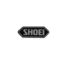RECAMBIO SHOEI LOGO FRONTAL PEQUEÑO NEGRO / PLATA - Equipación del Piloto